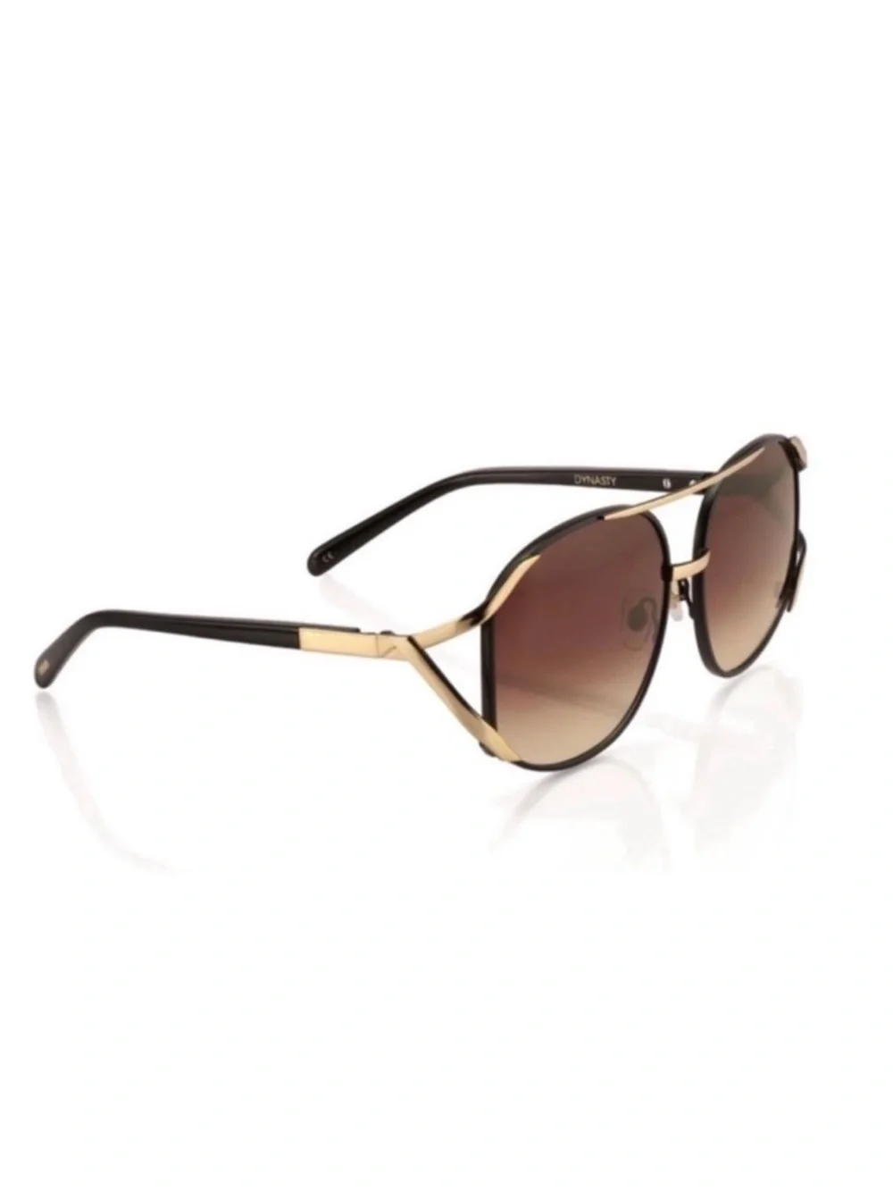 Wildfox Dynasty Aviator Sunglasses Black Gold Brown Gradient NWT Wildfox Gold Sunglasses for Women for sale | eBay main image 4